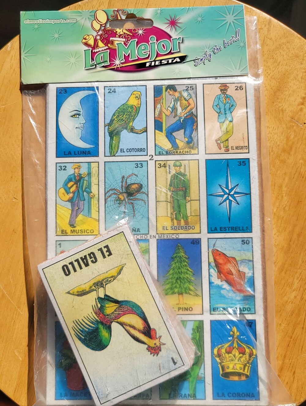NWOT. La Mejor Fiesta Lotería Card Set - Colorful Traditional Mexican Game